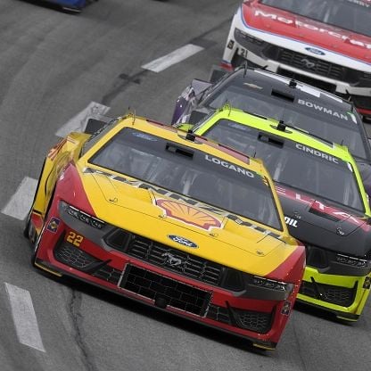 Team Penske’s Joey Logano (front) and Austin Cindric (second) will look to continue to set the pace coming into Sunday’s EchoPark Automotive Grand Prix NASCAR Cup Series race at Circuit of The Americas in Austin, Texas.